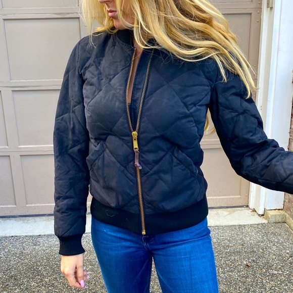 Eddie Bauer Jackets & Blazers - Eddie Bauer Down Black & Warm Bomber Jacket Small